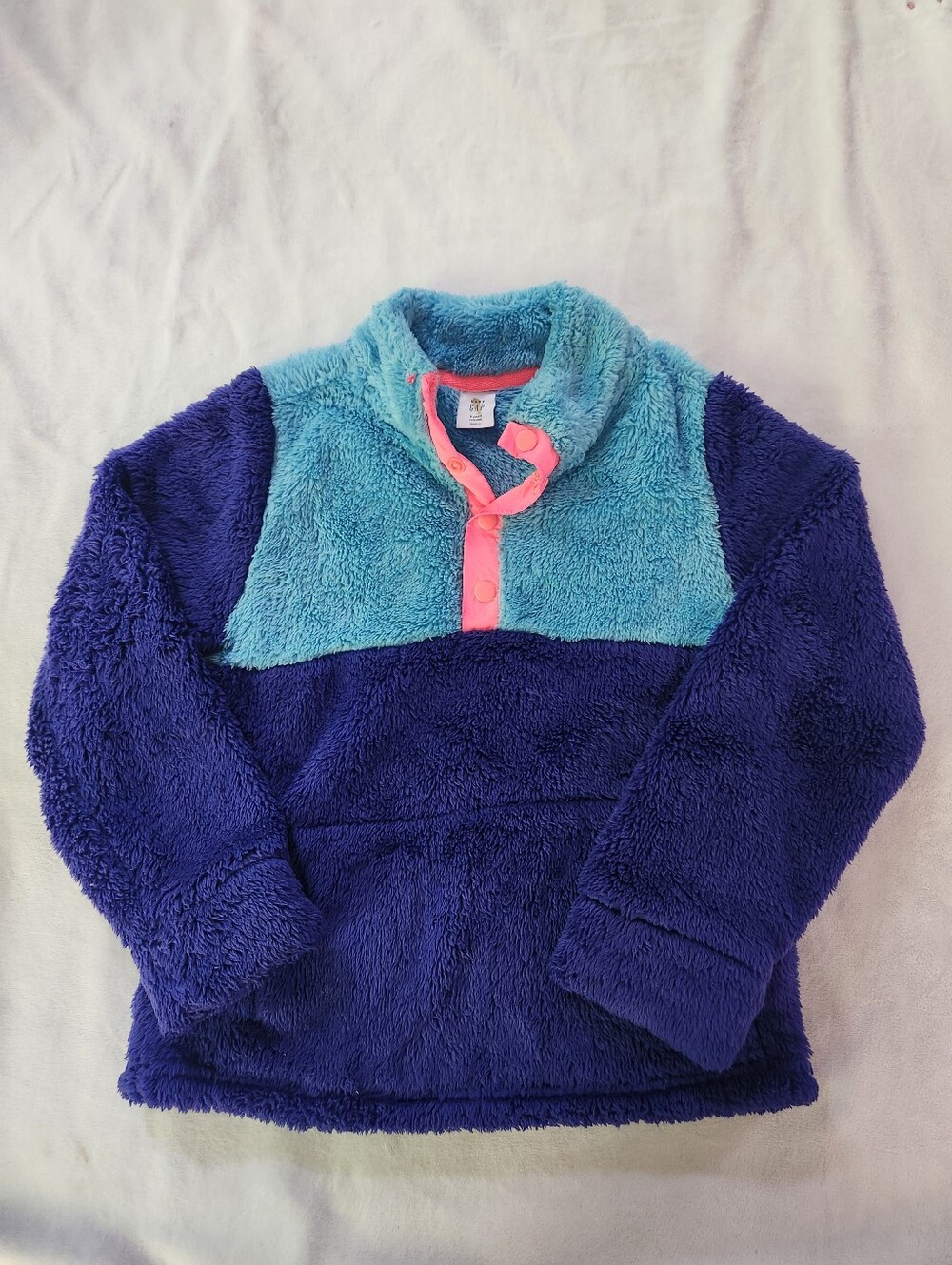 Baby Gap Multi Color Sherpa Pullover Sweatshirt